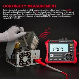 Mégohmmètre numérique Huabo HT5203 50-1000V, testeur de résistance d'isolement, outil de sécurité électrique - Product Image 4