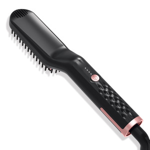 Peigne à barbe 2 en 1 pour hommes, <span class=keywords><strong>brosse</strong></span> à <span class=keywords><strong>cheveux</strong></span> raides, fer à lisser et à boucler - Product Image 1