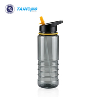 Bouteille d'eau en plastique personnalisable avec logo, réutilisable, de qualité alimentaire, pour promotion, fournie directement par l'usine