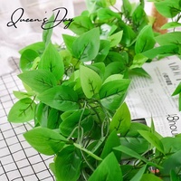 Plantes artificielles très réalistes de 70 cm, feuilles de vigne en plastique vertes, décoration murale moderne pour la maison, plantes artificielles