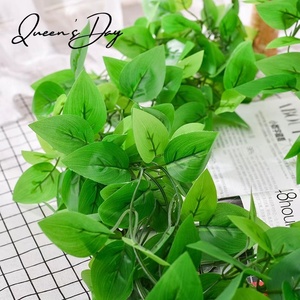 Hojas <span class=keywords><strong>de</strong></span> Planta Verde <span class=keywords><strong>de</strong></span> Plástico, Decoración Moderna para Colgar en la Pared, Plantas Artificiales Realistas <span class=keywords><strong>de</strong></span> 70 cm - Product Image 3