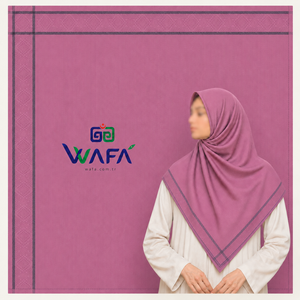 Foulard carré en voile jacquard uni Wafa, design encadré, toucher doux comme du coton, respectueux de la peau, toutes saisons, 110x110 cm - Product Image 6