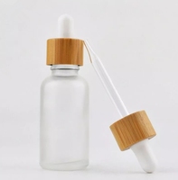 Minyak esensial rambut bambu mewah, botol Serum wajah, tetes kaca, minyak esensial rambut bambu mewah, 15ml 20ml 30ml 50ml 60ml 100ml