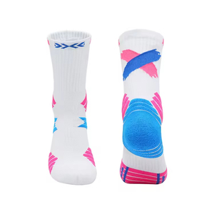 Wholesale High Quality Custom Cotton <b>Compression</b> Basketball <b>Socks</b> Breathable Non-Slip Logo Design Sports <b>Socks</b> - Product Image 2