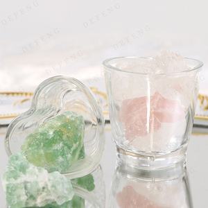 Herzform Kerzen Gläser Mini Leere Liebe Herz Aroma therapie Duft kerzen becher für Home Wedding Decoration - Product Image 4