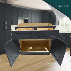 Armarios de cocina de almacén local americano listos para enviar en stock armarios de coctelera armarios de cocina prefabricados listos para montar - Product Image 3