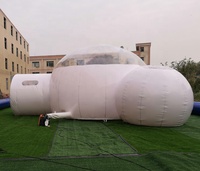 Dôme gonflable transparent, tente bulle claire, chambre d'hôtel à vendre / Tente dôme extérieure à structure en acier pour la famille