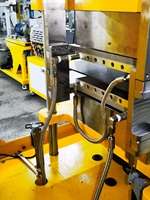 Vulcaniseur semi-automatique à commande PLC, à chauffage électrique, à refroidissement par eau, pour feuilles de caoutchouc, silicone et plastique