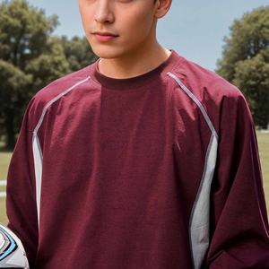 Pull en tricot à col rond pour homme, nouveau design du fabricant, automne, hauts de sport, t-shirt à manches longues pour homme - Product Image 5