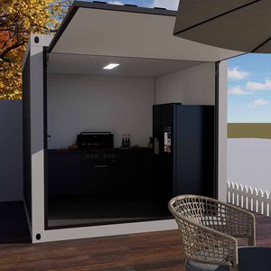Maisons préfabriquées en conteneurs sur mesure, très vendues, de haute qualité et à bas prix, idéales pour les barbecues familiaux en plein air - Product Image 3