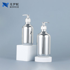 Botella de champú Minnie electrochapada de 300ml 500ml con cabezal dosificador para productos de cuidado diario - Product Image 2