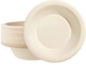 Sugarcane Bagasse Bowls 500ml Compostable Disposable Salad Soup <b>Containers</b> for Restaurant <b>Takeaway</b> - Product Image 1