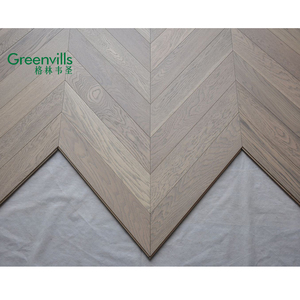 100% gỗ thực Chevron sồi thiết kế gỗ sàn xương cá gỗ sồi sàn gỗ trong bán nóng - Product Image 6