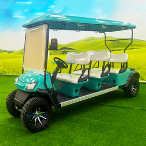 Carrito de Golf Eléctrico Verde de Alto Rendimiento, Buggy de 6 Plazas Todoterreno, Carro de Golf de Lujo para Turismo - Product Image 5