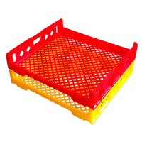 Caisse de transport empilable en plastique HDPE de qualité alimentaire, petite caisse de rangement empilable en plastique pour le pain