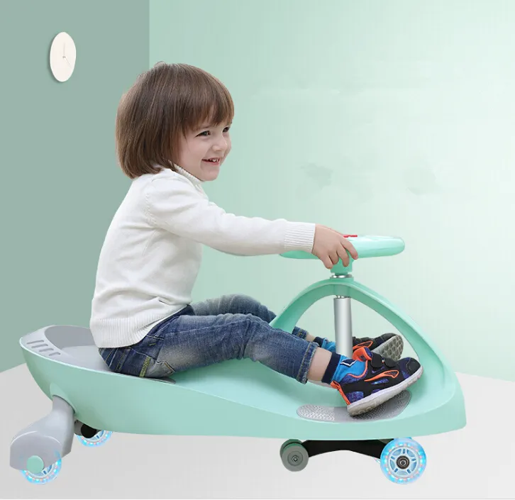 Baby Kid bambini Wiggle Swing Car Twist Car Carton Toy Motor Bike Car plastica moto plastica personalizzata Unisex 1 sedile