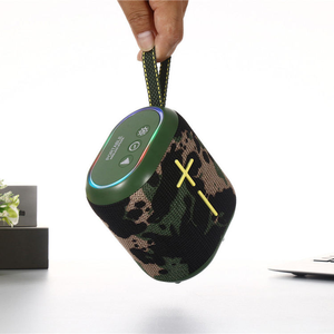 2025 nóng bán không dây bass không thấm nước mini Loa RGB ánh sáng hoạt động TWS HIFI chất lượng ngoài trời xách tay <span class=keywords><strong>woofer</strong></span> vải Loa - Product Image 2