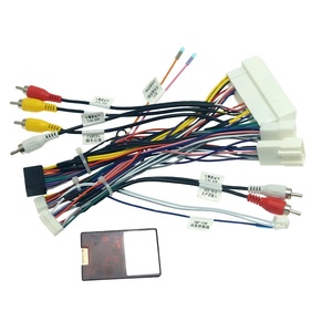Harnais de câblage audio de voiture 16 broches avec boîte Canbus pour KIA KX5/KX7 Hyundai Sonata 9 Adaptateur de câblage d'installation stéréo - Product Image 1