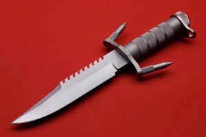 Cuchillo de Combate Personalizable BK184 de Acero Inoxidable de Alta Calidad con Funda Industrial Fija, Punta Caída, Grado DIY para Uso EDC OEM - Product Image 1