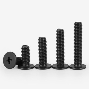 Viti a Testa Piatta Ultra Sottile Phillips in Acciaio Inox 304 Nero per Computer Portatile CM M1.6 M2 M2.5 M3 M4 M5 M6 - Product Image 1