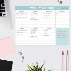 Customizable Colorful Lined Daily Planner Schedule Personalized Paper Memo Pad Printed <b>Calendar</b> Modern Fashionable Promotional - Product Image 5