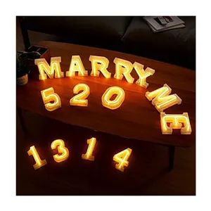 Charmante enseigne lumineuse acrylique MARRY ME & I LOVE YOU LED Neon Light Custom For proposed marriage & wedding decoration