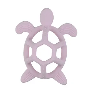 Silicone a forma di tartaruga massaggiagengive in Silicone massaggiagengive morbido giocattolo per la dentizione alimentare