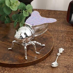 โถใส่เครื่องปรุงสีสันหรูหราสไตล์ยุโรปคลาสสิกประดับเพชรสำหรับใช้ในครัวเรือน - Product Image 5