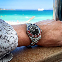 Montres OEM de luxe à la mode Marque de poignet pour hommes Dropshipping Montre de luxe avec bracelet de plongée automatique étanche avec logo personnalisé