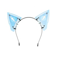 Ensemble de cosplay Leton Cyberpunk avec bandeau à oreilles de chat et protège-bras mécaniques, costume de science-fiction unisexe pour adultes