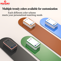 Adaptateur de voyage ultra-fin Foxcan International avec 3 ports USB-C + 1 port USB-A, chargeurs universels pour prises électriques US/Europe/mondiales