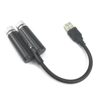 Mini lumières intérieures de voiture USB, lumière d'étoile de plafond, projecteur d'ambiance étoilée à double tête USB, décoration de fête nocturne, lumière de galaxie