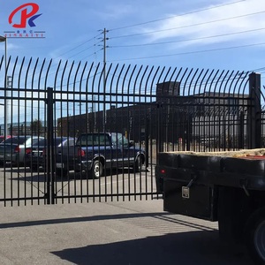 Clôture de jardin en acier galvanisé avec finition en <span class=keywords><strong>fer</strong></span> forgé et grille métallique décorative – Vente directe usine - Product Image 1