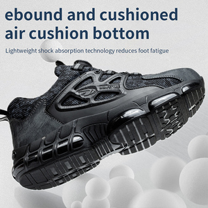 New Fashion Black Labor <b>Shoes</b> Rotating Button Light Sneakers <b>Men</b> <b>Work</b> Anti-Slip Steel Toe Safety <b>Shoes</b> for Construction Factory - Product Image 4
