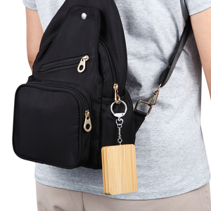 Porte-clés <span class=keywords><strong>portable</strong></span> bambou 60W Charge rapide USB gestion des câbles de données boîte de rangement taille <span class=keywords><strong>carte</strong></span> de visite ensemble de câbles usb boîte de rangement - Product Image 6