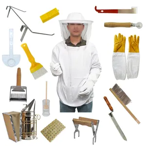 Automatic Beekeeping Tools Supplies Wholesale Starter Kit Bee Queen Smoker Brush Gloves Suit Beekeeping Equipment