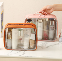 Pochette cosmétique transparente avec fenêtre, étuis personnalisés avec logo, trousse de maquillage, étui cosmétique