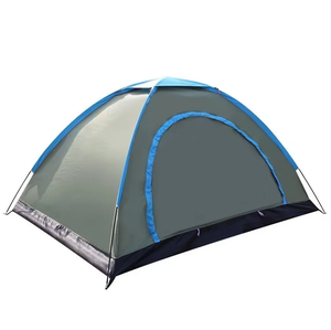 Carpa de Verano Impermeable con Protección UV, de Apertura Rápida, para Playa, Camping al Aire Libre, con Toldo, Tela Oxford, Poste de Fibra de Vidrio, Una Habitación - Product Image 1