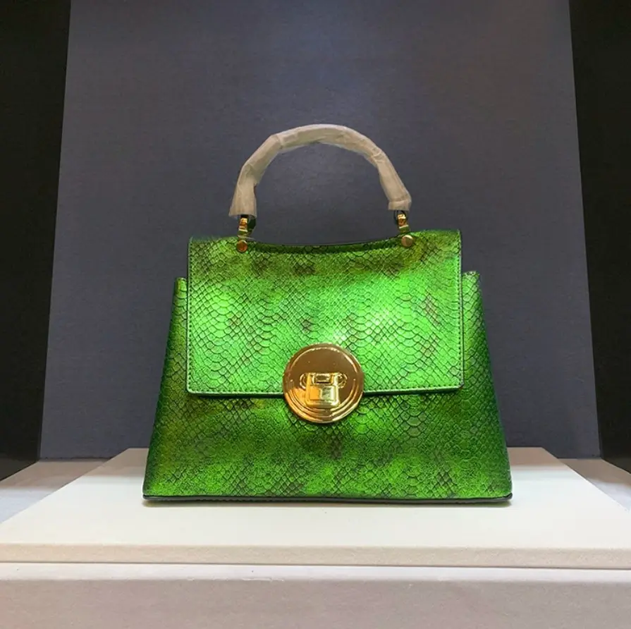 2023 toptan moda tasarımcısı yılan timsah desen genius deri omuz çantaları ofis bayanlar tote çanta kadın çanta