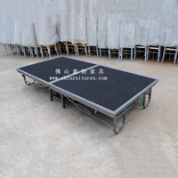 Scènes pliantes portables pour événements, mobilier de fête, plateformes de location, équipement de scène pour banquets et mariages