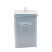 Seau scellé en fer domestique Boîte de rangement étanche à l'humidité Seau de détergent à lessive Seau de stockage de poudre à laver Organisateur de seau