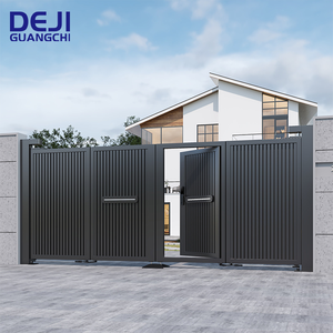 Portes coulissantes automatiques rétractables en alliage d'aluminium, écologiques, durables et anti-corrosion pour appartements et hôtels - Product Image 2