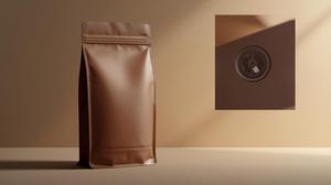 Kantong berdiri tas kopi kustom dengan ritsleting atas dan katup pilihan Logo kustom plastik kelas makanan - Product Image 5