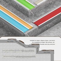 Marches d'escalier en alliage d'aluminium avec bandes antidérapantes en double caoutchouc, à grand angle, à verrouillage plat, étanches et résistantes à l'usure