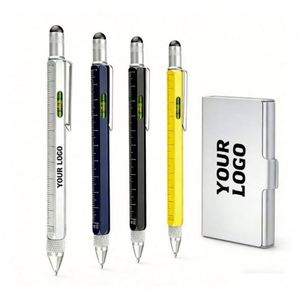 Stylo bille multifonction 6-en-1 personnalisé avec logo imprimé UV pour cadeau promotionnel d'entreprise – Vente en gros - Product Image 1