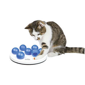 Jouet interactif pour chat Cat Activity Solitaire 20 cm blanc et bleu - Product Image 1