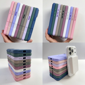 Cover per Telefono in Silicone Liquido di Alta Qualità, Sensazione Pelle, Colore Puro, Sottile, con Cornice Magnetica in <span class=keywords><strong>Vetro</strong></span> per <span class=keywords><strong>iPhone</strong></span> 17 16 Pro Max 17Air - Product Image 3