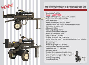 Forets à bois à grande vitesse, fraise hydraulique pour mini-chargeuse, fraise à bois <span class=keywords><strong>de</strong></span> 22 tonnes, fendeuse à bois, vente chaude, fendeuse à bois à vis conique - Product Image 6