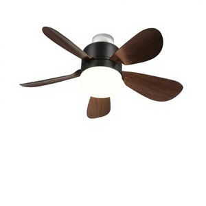 16 Inch 5 Blade Small Size E26/E27 Socket High Quality Simple Modern <b>Ceiling</b> Fan with <b>Remote</b> <b>Control</b> LED <b>Light</b> - Product Image 3