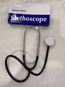 Fabricants Vente en gros stéthoscope en acier inoxydable pour médecins hospitaliers Stéthoscope de cardiologie OEM Stéthoscope à <span class=keywords><strong>double</strong></span> tête - Product Image 4